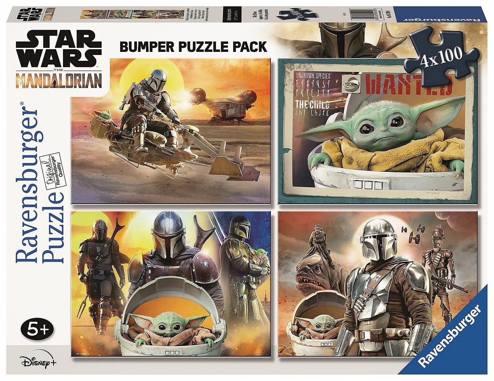 Пазл Ravensburger The Mandalorian 05240 0 Bumper Pack 4 x 100 деталей от 5 лет, фото №1