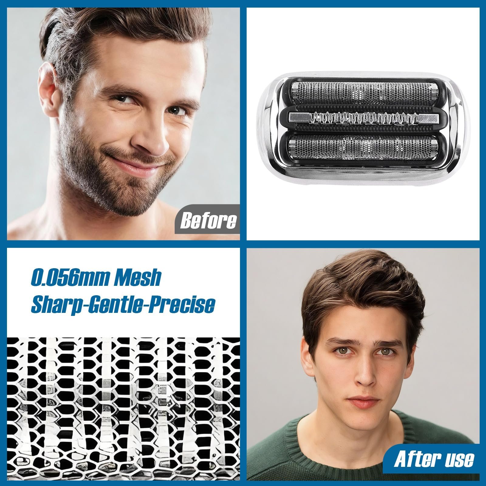Сменные бритвенные головки 73S Series 7 для Braun Series 7 (3 шт.) 7020s 7025s 7027cs 7071cc 7075cc 7085cc 7089cc, фото №4 Сменные бритвенные головки 73S Series 7 для Braun Series 7 (3 шт.) 7020s 7025s 7027cs 7071cc 7075cc 7085cc 7089cc, фото №4