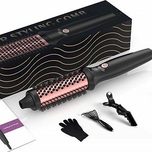 Термічна щітка UKLISS 32 мм 3 в 1 160-204°C Black Rose - Фото 1