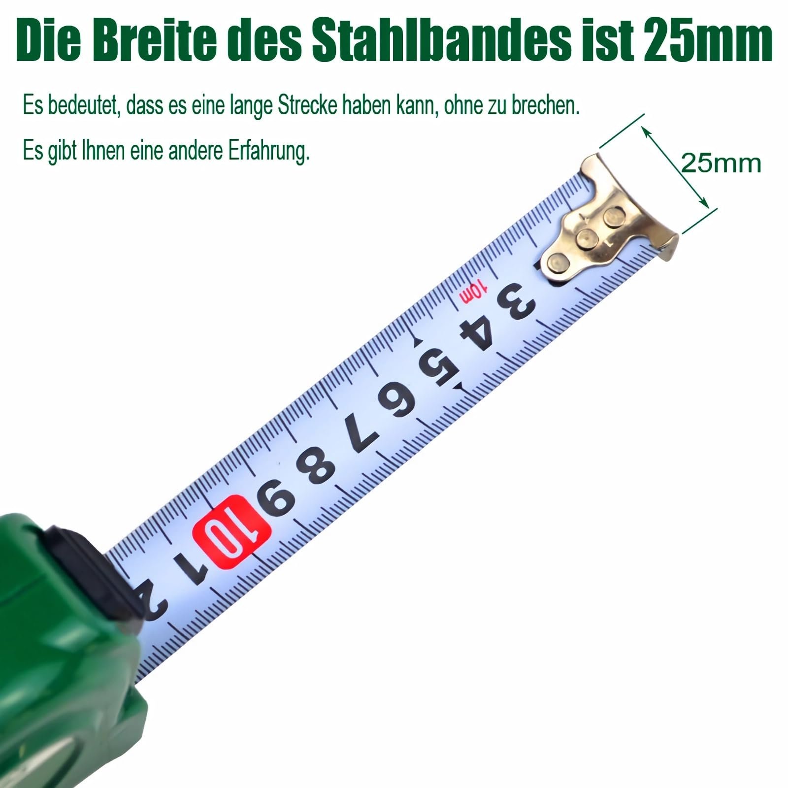 Рулетка кишенькова з метричною шкалою (5 м + 10 м), фото №3