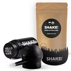 Купить Набор для загущения волос Vegan SHAKE OVER с волокнами, обогащенными цинком, высококачественные волосы для нанесения, производство в Европе (12 г & 30 г Refill, темно-коричневый, аппликатор-спрей и оптимизатор линии роста волос) - Фото 1 Набор для загущения волос Vegan SHAKE OVER с волокнами, обогащенными цинком, высококачественные волосы для нанесения, производство в Европе (12 г & 30 г Refill, темно-коричневый, аппликатор-спрей и оптимизатор линии роста волос) - Фото 1