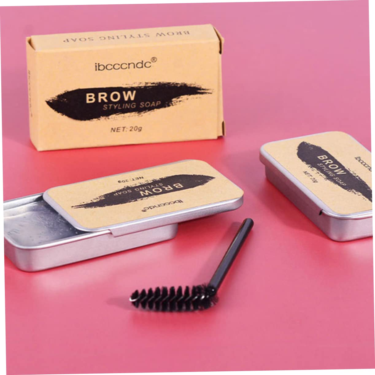 Паста FRCOLOR 2 Набори Натуральний Бальзам для брів Помада для оформлення брів з пензлем Нержавіюча сталь 3D, фото №5