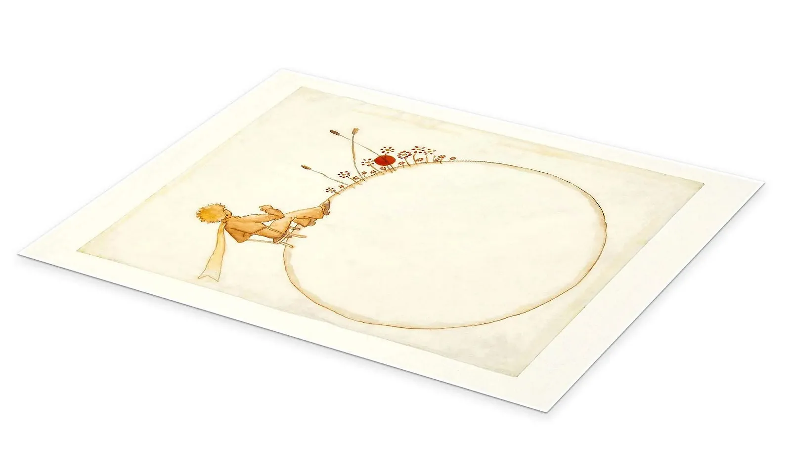 Постер The Little Prince (Le Petit Prince) 1942 50 x 70 см Бежевый, фото №2