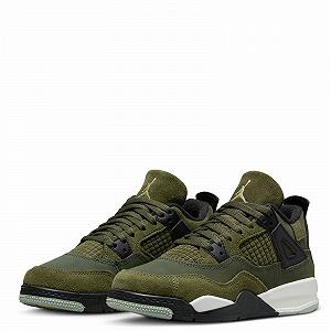 Кросівки Jordan 4 Retro SE Craft Medium Olive (PS) 32 synthetic.ua - Фото 1