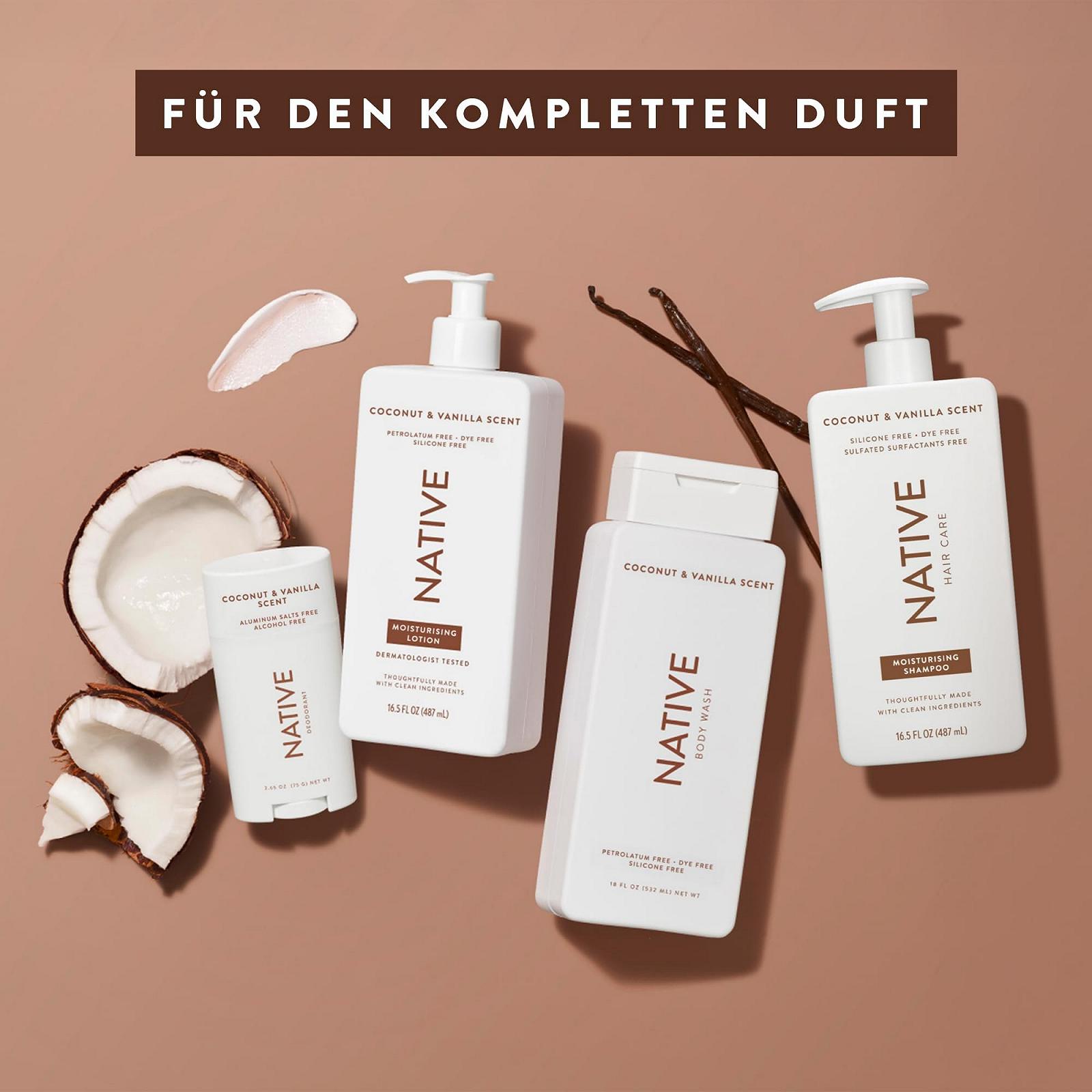 Гель для душа Native с ароматом кокоса и ванили 532 мл, фото №8