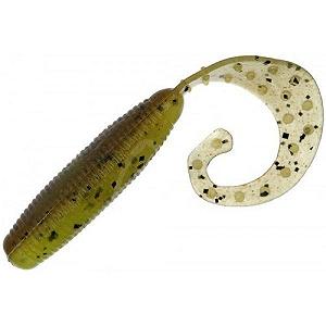 Fat G-Tail Grub 2 B08 Green Pumpkin Chart Melon cиликон Reins - Фото 1