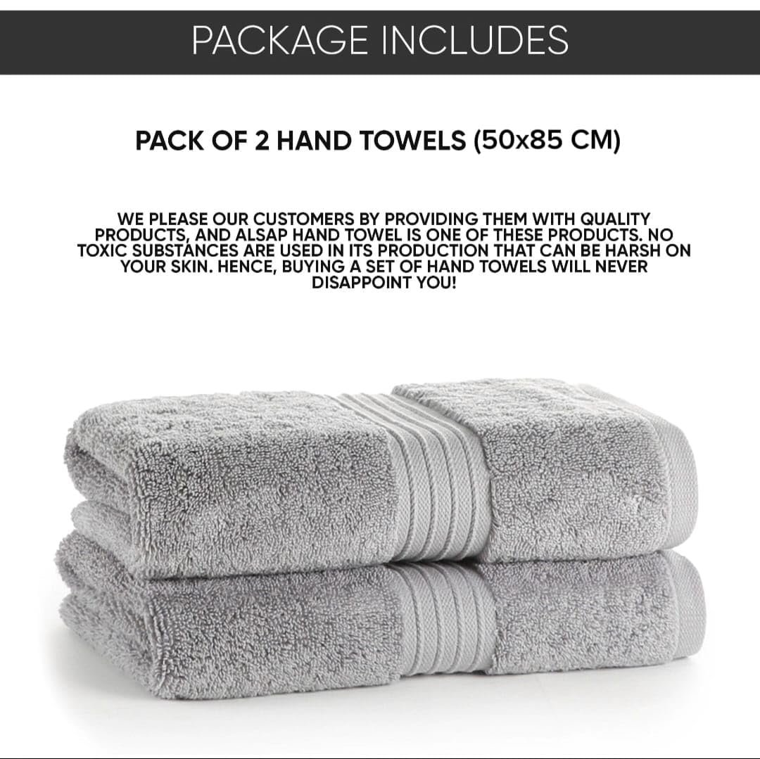 Набір рушників Luxury Hotel Quality 700GSM Egyptian Cotton 2 шт 50x85cm Grey, фото №2