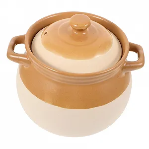 Кастрюля керамическая для газовой плиты для супа и лапши универсальная - Фото 1