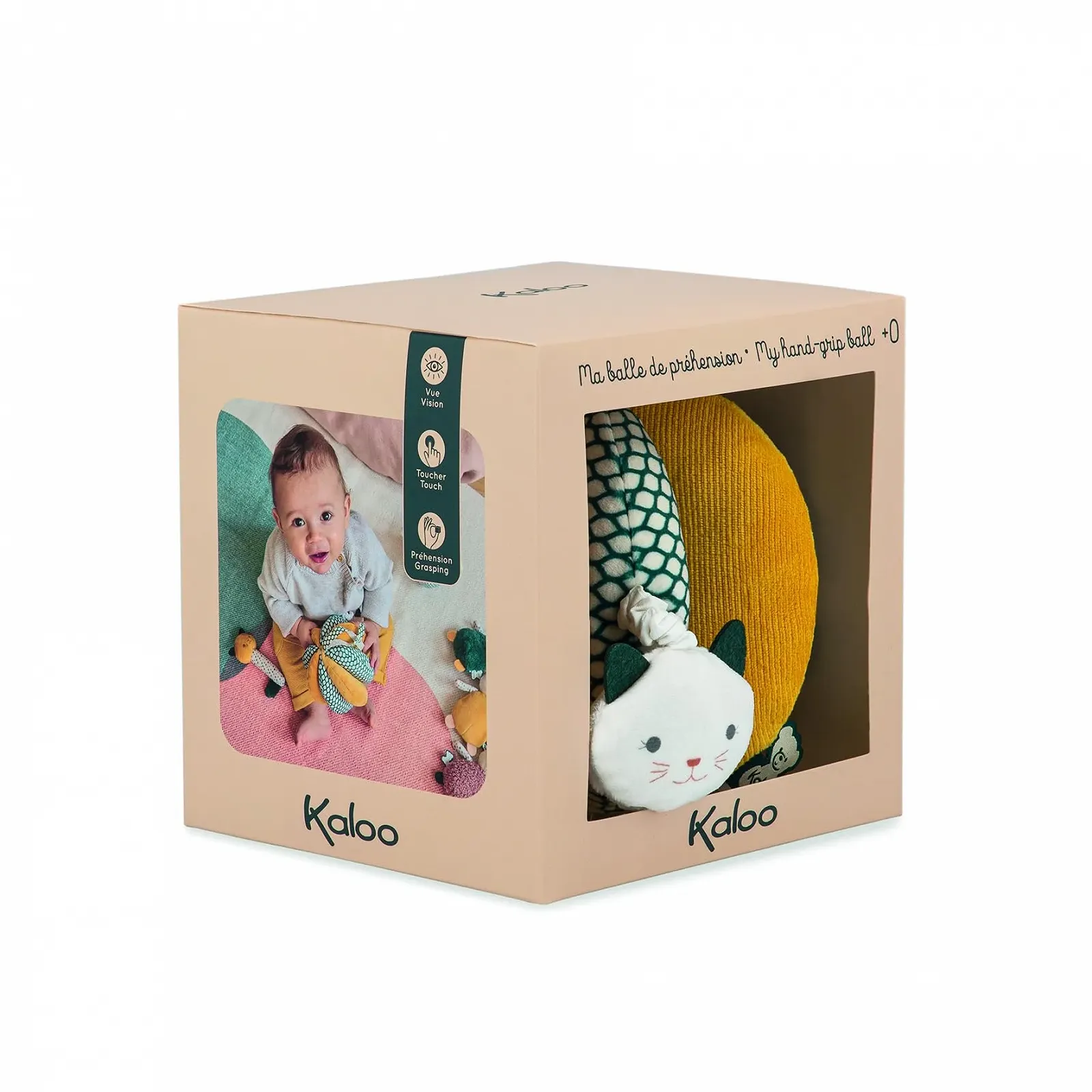 Мягкая игрушка Kaloo Stimuli Мой первый мяч Вибрация 12 см, фото №3