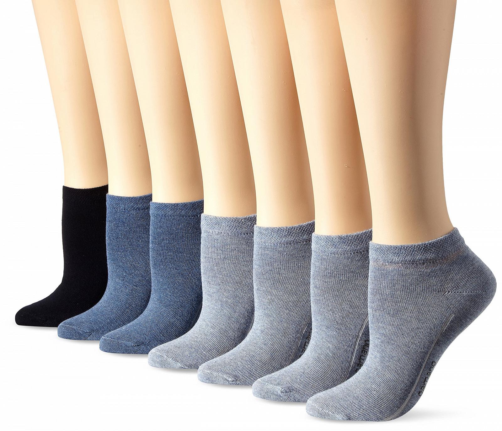 Жіночі шкарпетки Camano F Line 9102, синій, 35-38 EU, Blue Denim Mel 0033, фото №1
