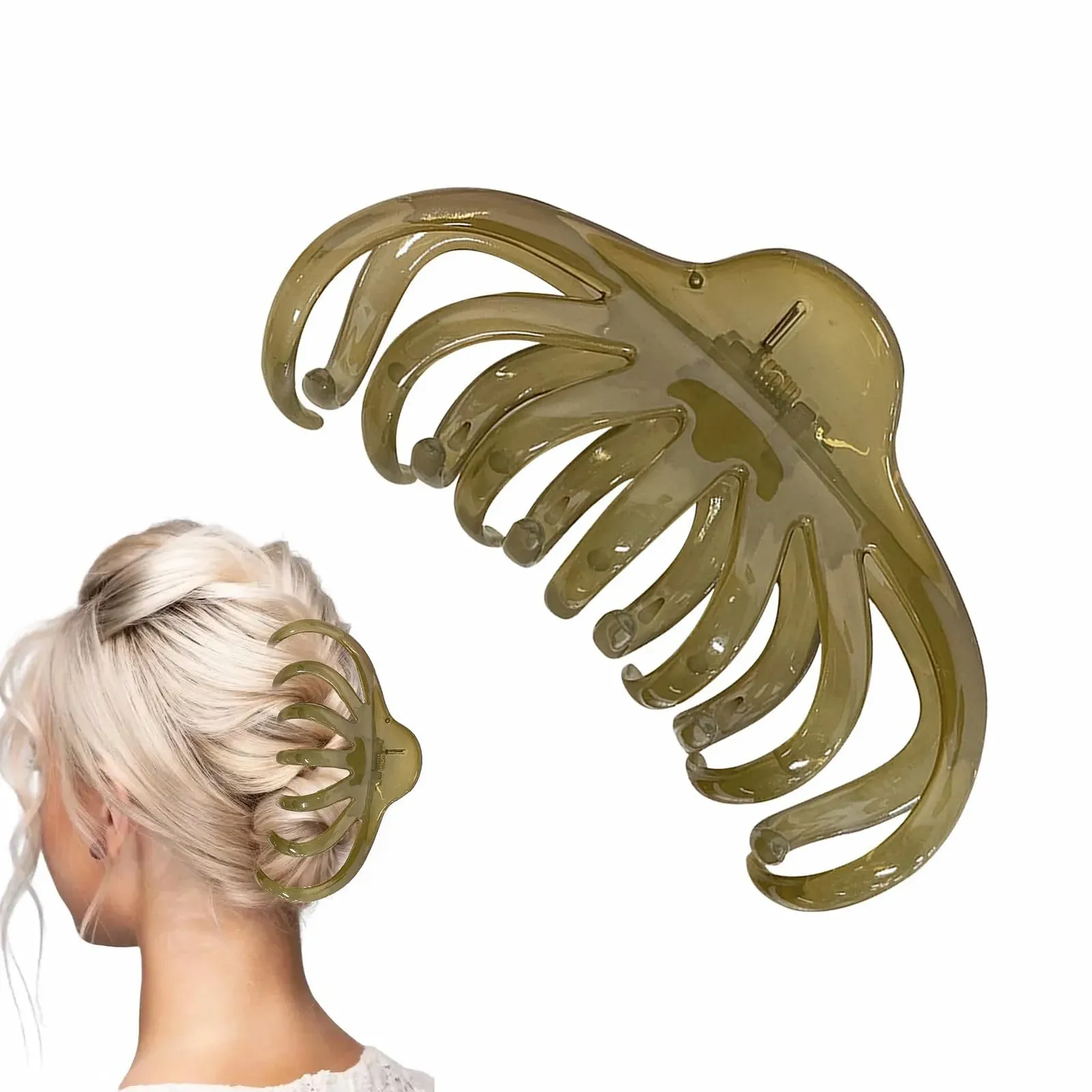 Краб для волос Без бренда Octopus Характеристики Большой размер Цвет, фото №1 Краб для волос Без бренда Octopus Характеристики Большой размер Цвет, фото №1