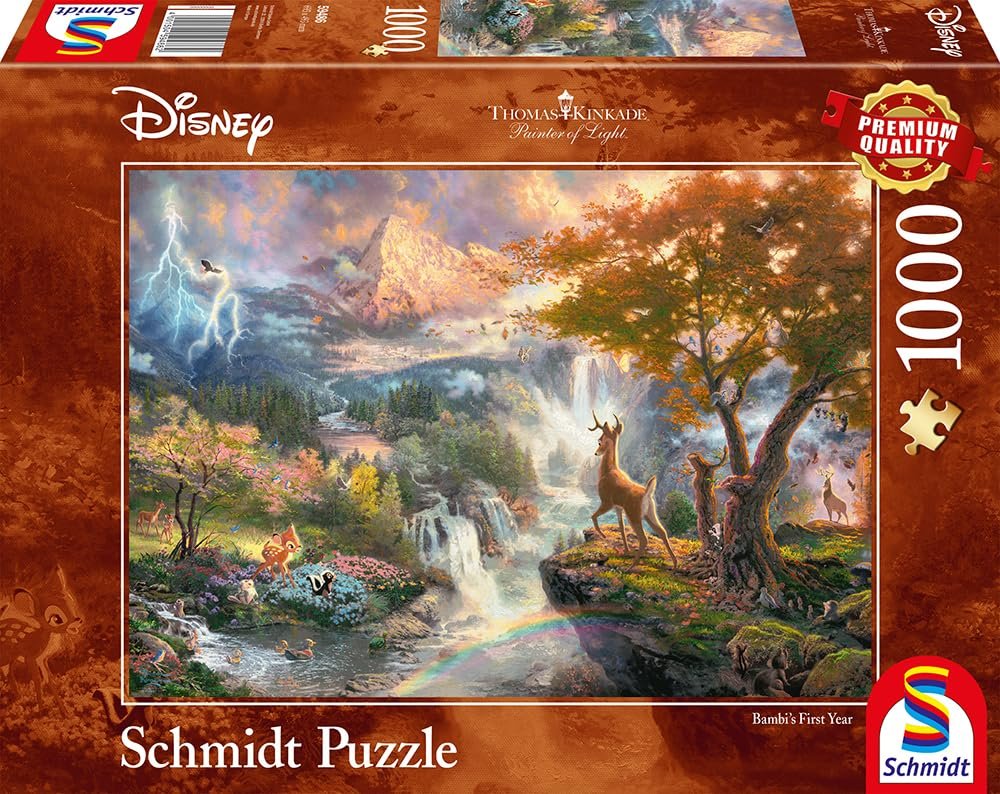 Пазл Schmidt Spiele Thomas Kinkade Disney Bambi 59486 1000 элементов, фото №4 Пазл Schmidt Spiele Thomas Kinkade Disney Bambi 59486 1000 элементов, фото №4