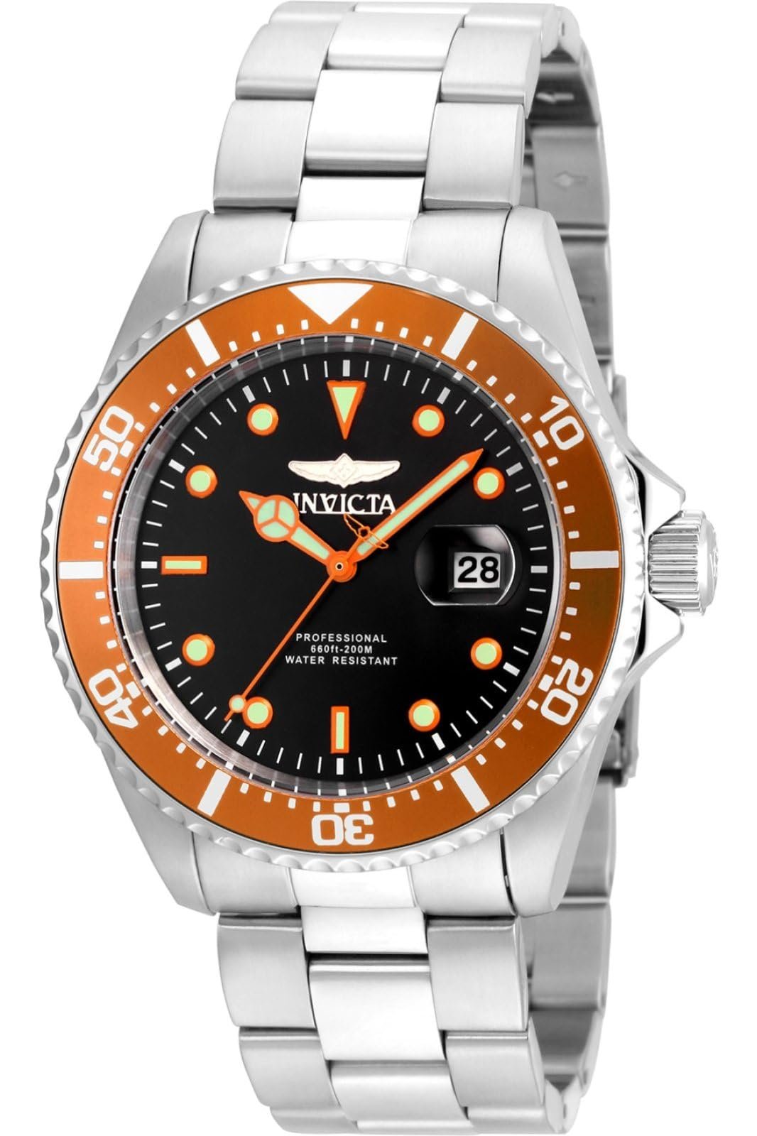 Invicta Pro Diver з нержавіючої сталі, чоловічий кварцовий годинник - 43 мм, фото №1