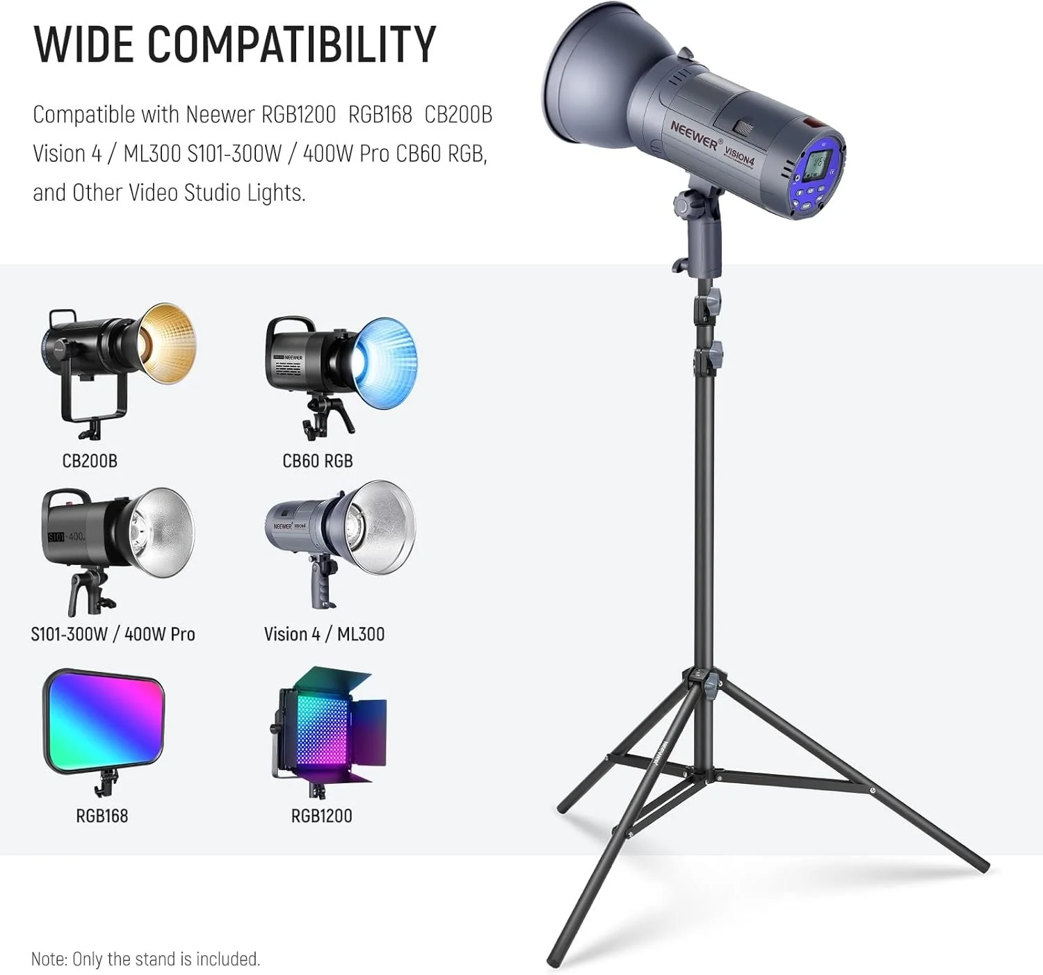 Штатив NEEWER ST-200 Чорний, фото №4 Штатив NEEWER ST-200 Чорний, фото №4