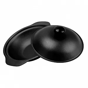 Кастрюля для тушения Gatuida Чугунная с крышкой Антипригарная - Фото 1