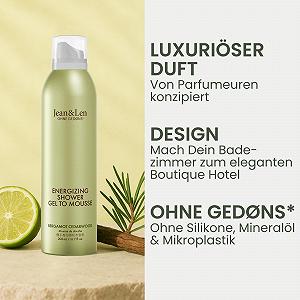 Гель-пенка для душа Jean & Len Energizing Bergamot & Cedarwood 200 мл synthetic.ua - Фото 1