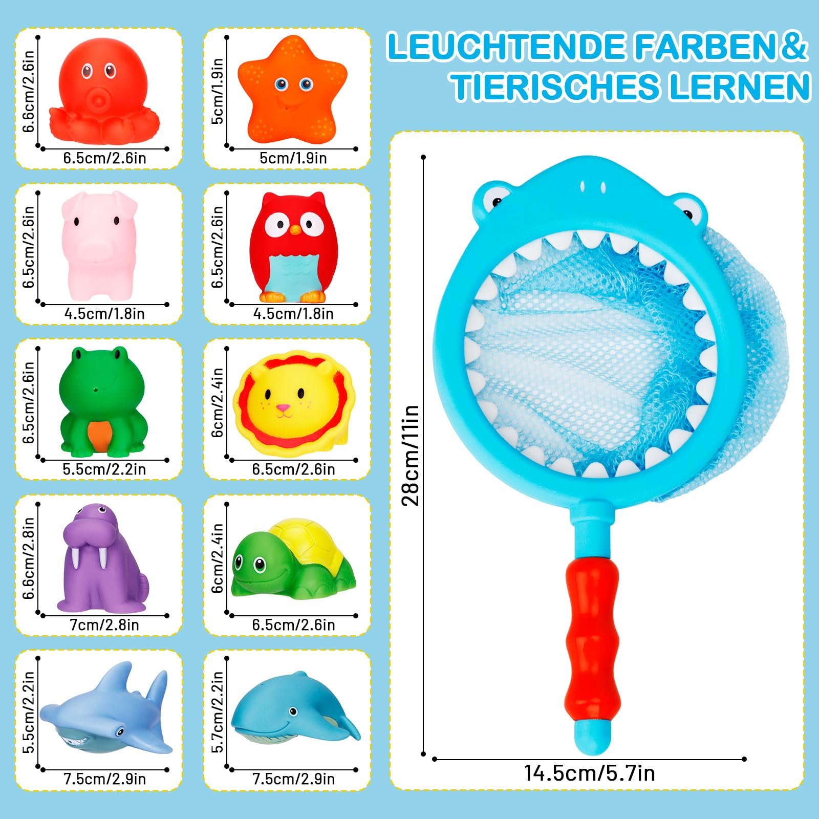 Игрушка для ванны с рыбацкой сеткой, фото №6