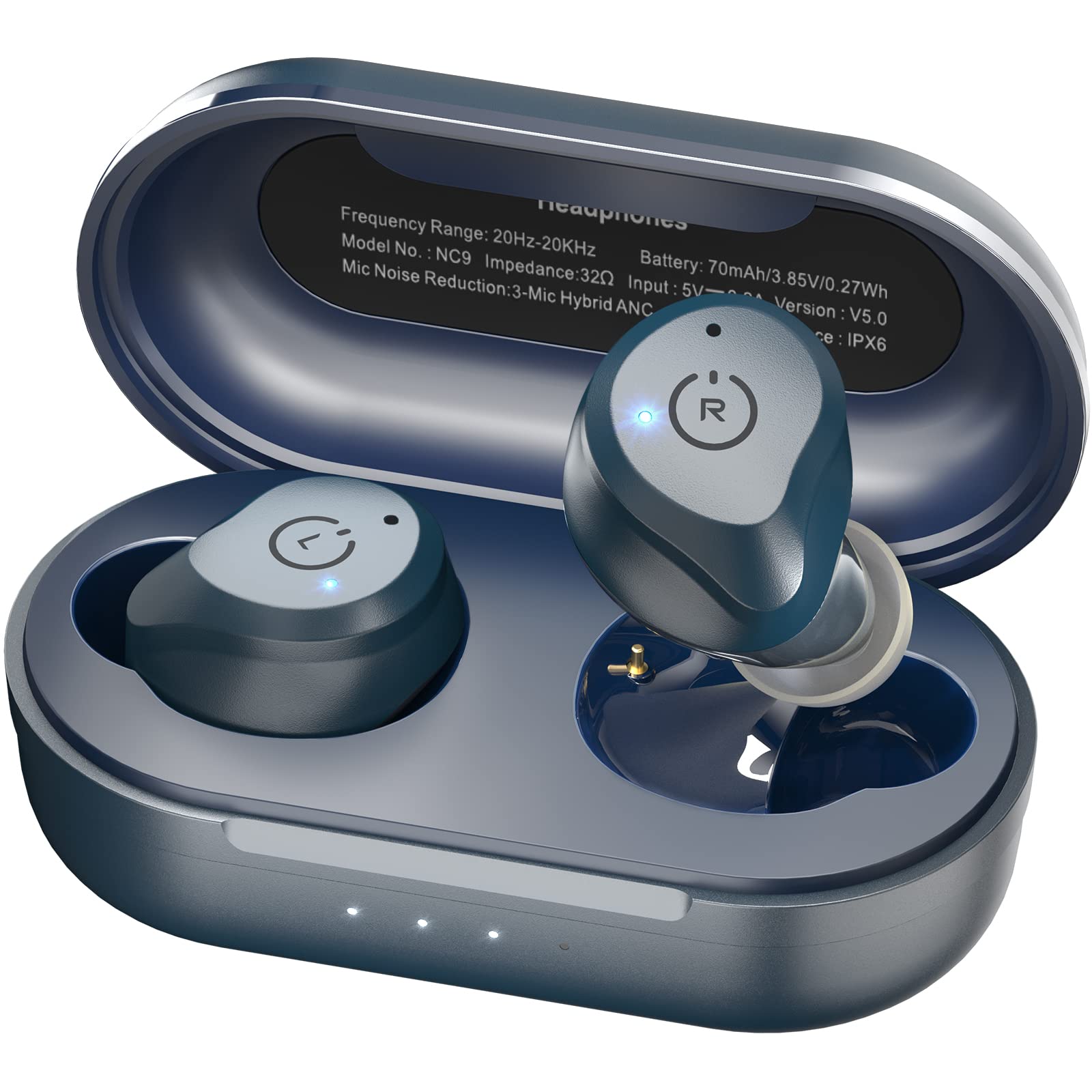 Наушники TOZO NC9 Беспроводные Bluetooth 5.3 Королевский синий, фото №1