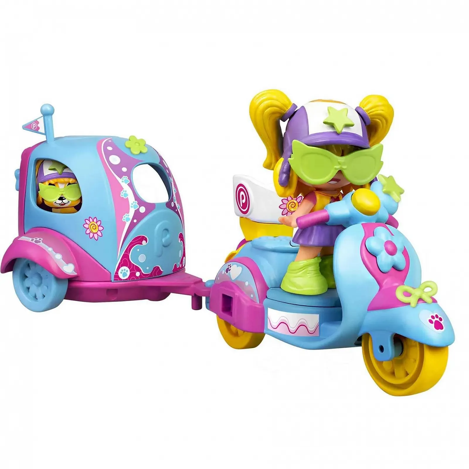 Pinypon Famosa 700016247 Мотоцикл Причеп та Фігурки, фото №2