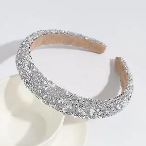 Обруч для волосся зі стразами, кришталевий synthetic.ua - Фото 1