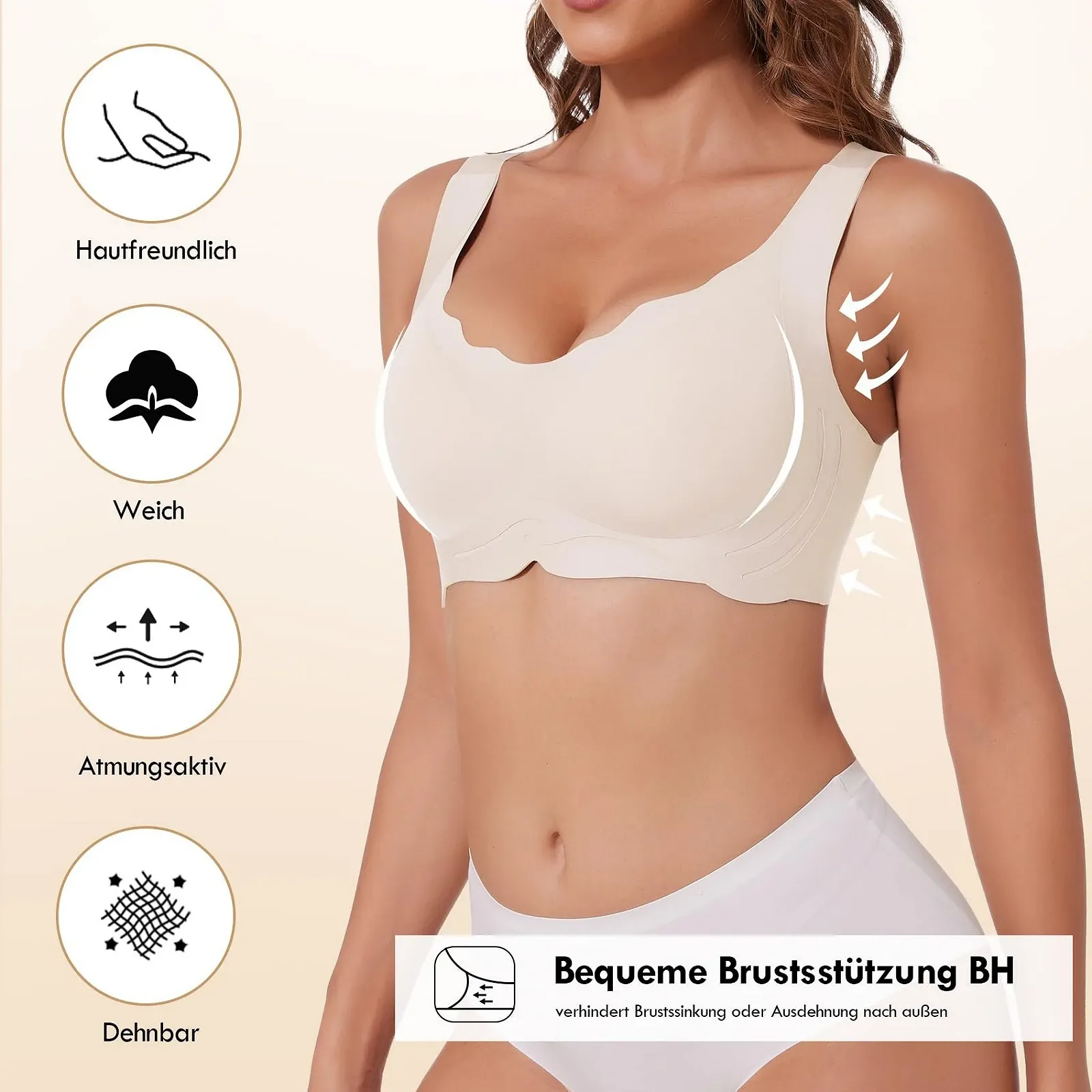 Бюстгальтер Joyshaper V-Neck Classic Push-Up без косточек, фото №5