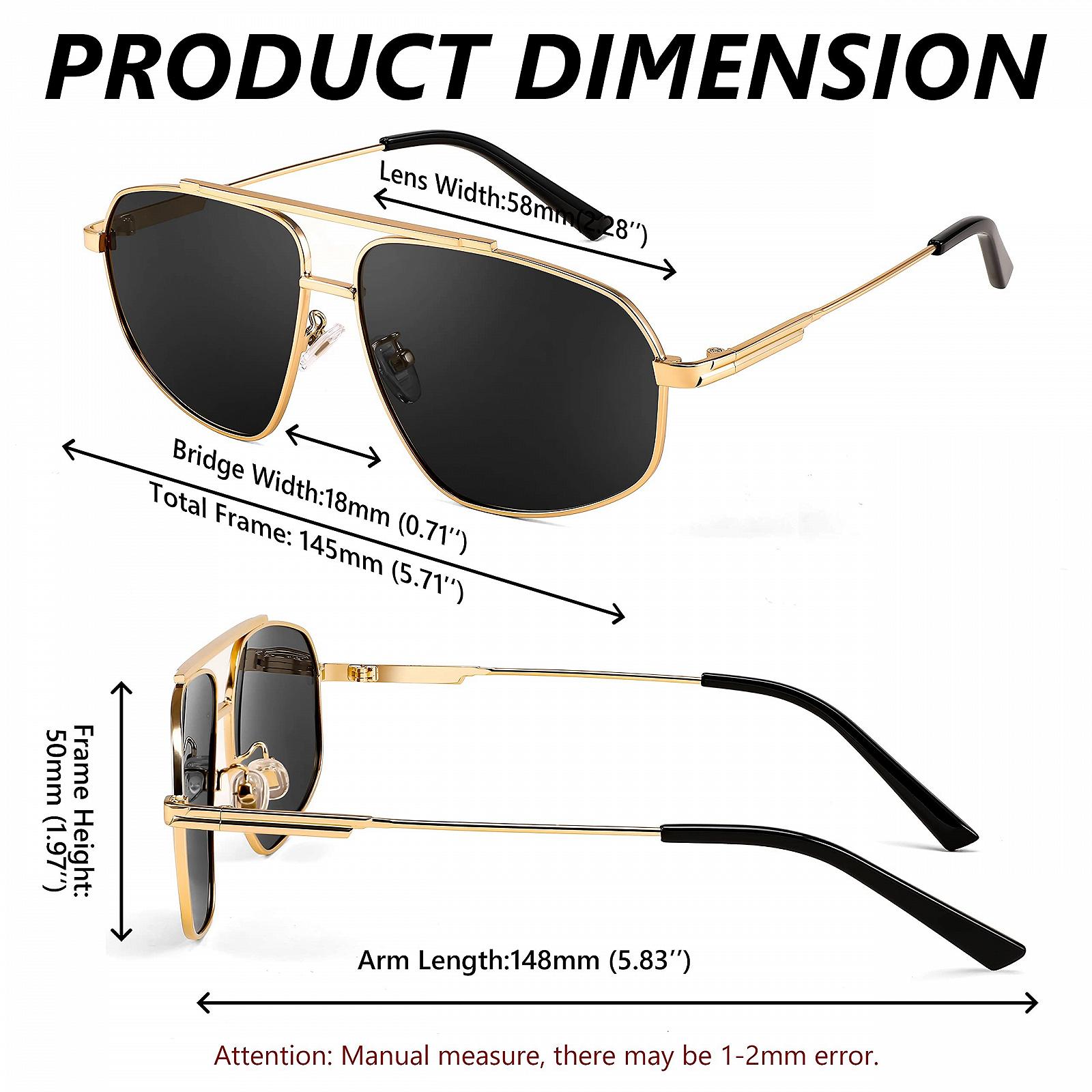 Винтажные очки 70-х FEISEDY Поляризованные Мужские Женские Солнцезащитные с металлической оправой и защитой UV400 B2364, фото №5