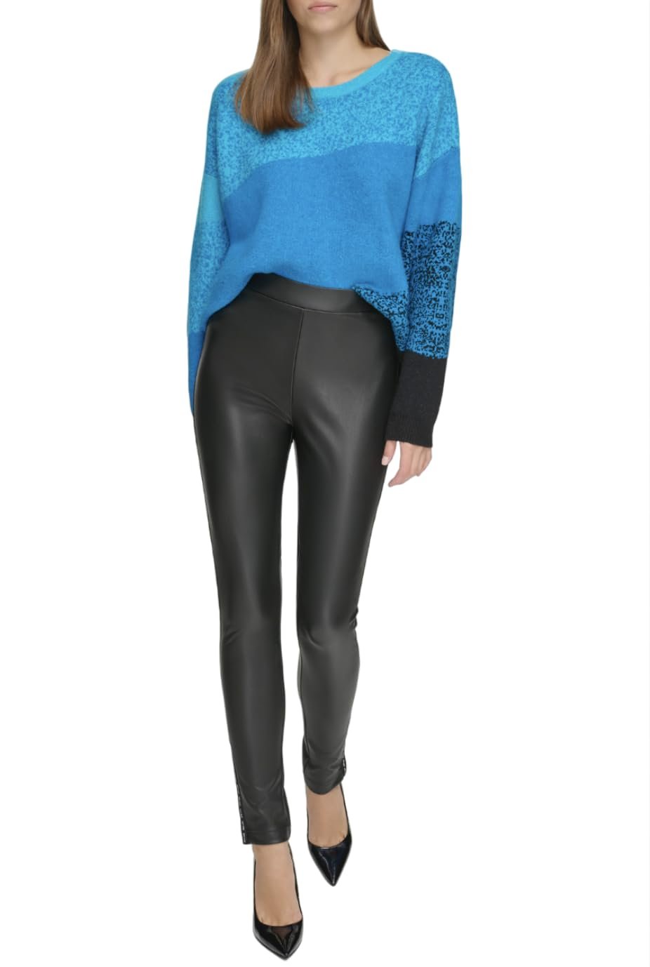 Леггинсы DKNY Pu с логотипом Женские, фото №1