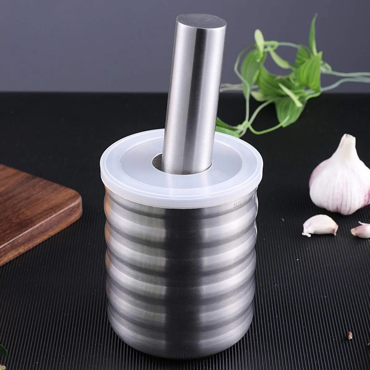 Набір ступки і товкачика Подрібнювач з нержавіючої сталі, фото №3