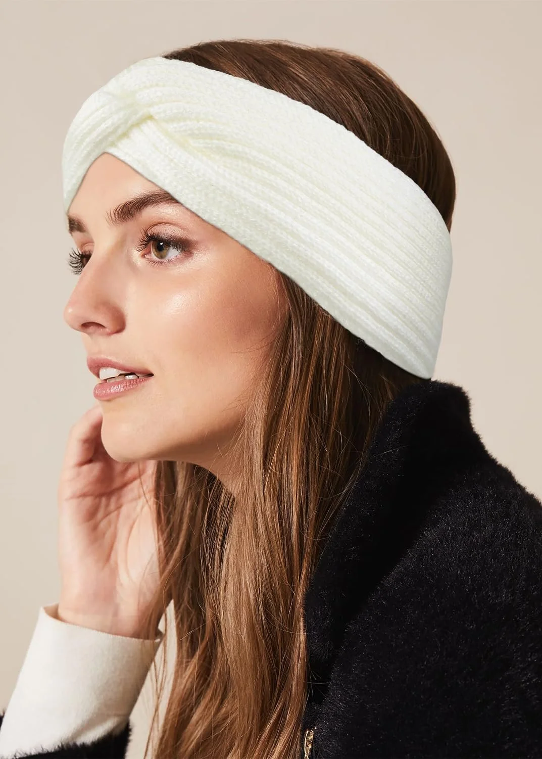 Пов'язка WOVOWOVO В'язана Зимова для жінок, фото №6