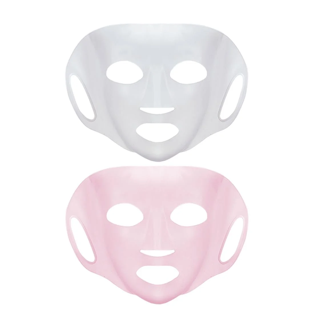 Маска для обличчя Силіконова багаторазова 2 шт рожевий та білий, фото №1 Маска для обличчя Силіконова багаторазова 2 шт рожевий та білий, фото №1