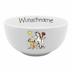 Детская Тарелка для хлопьев Лошади - Фото 1