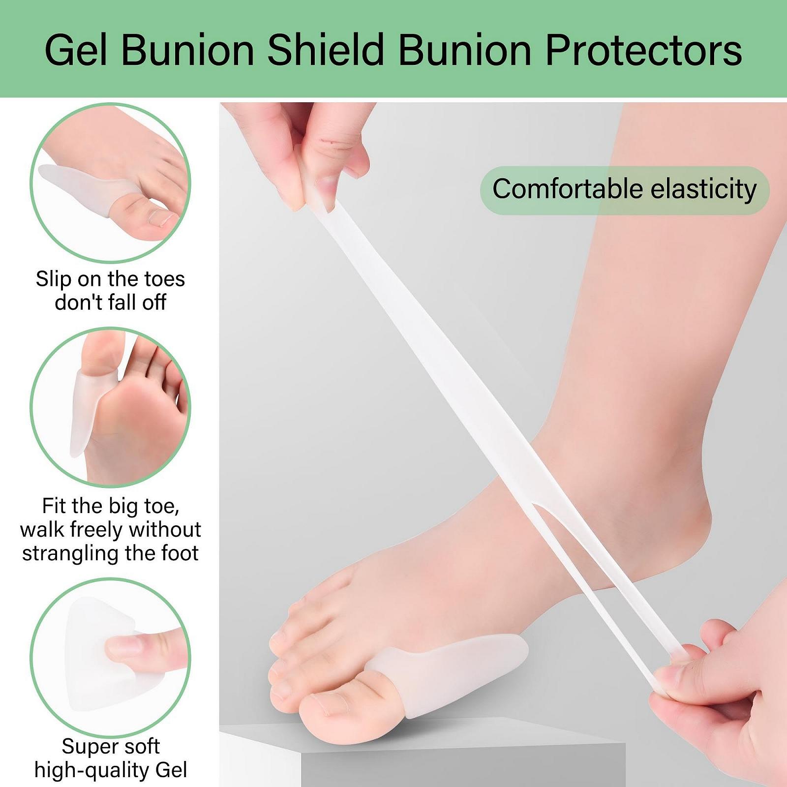 Коректор великого пальця стопи при вальгусній деформації, 8 штук гелевих протекторів, фото №2