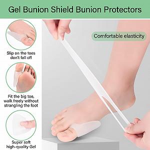 Коректор великого пальця стопи при вальгусній деформації, 8 штук гелевих протекторів synthetic.ua - Фото 1