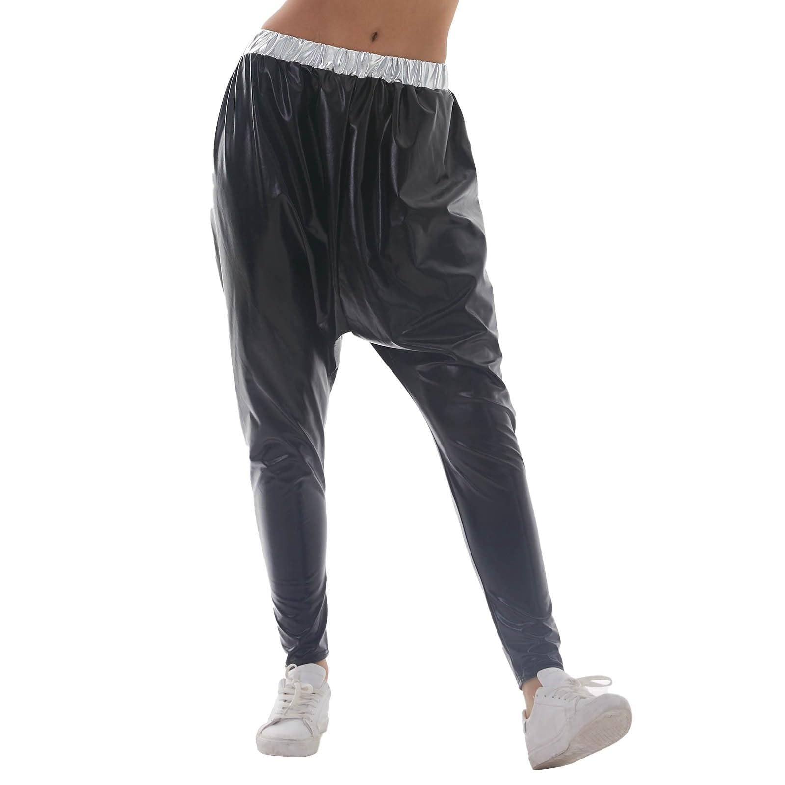 жіночі Glitter Space Costume Space Leggings 80s Galaxy Sequin Hip Hop Outfit Metallic Girl, фото №2