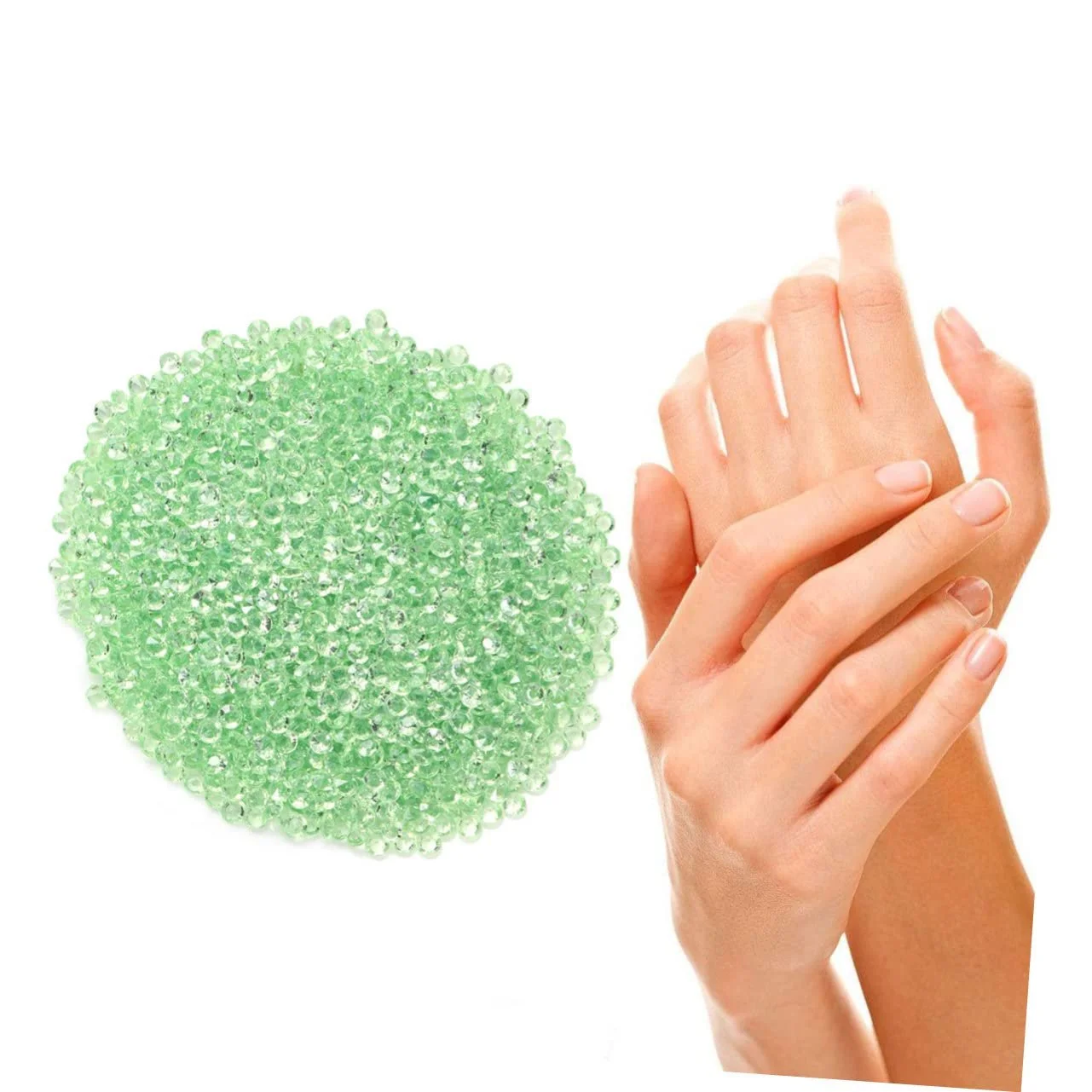 Стразы Акриловые IMIKEYA Прозрачные Бриллианты 0.1 см, 4000 шт., фото №3