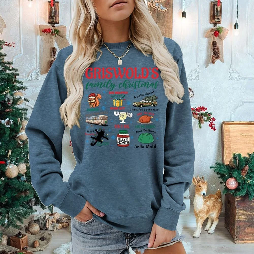 Женский свитшот MLZHAN Griswold's Tree Farms Рождественская елка, фото №3