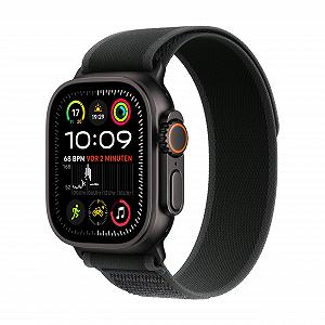 Смарт-годинник Apple Watch Ultra 2 (GPS + Cellular 49мм) Титановий корпус Чорний Спортивний ремінець Black (M/L) - Фото 1