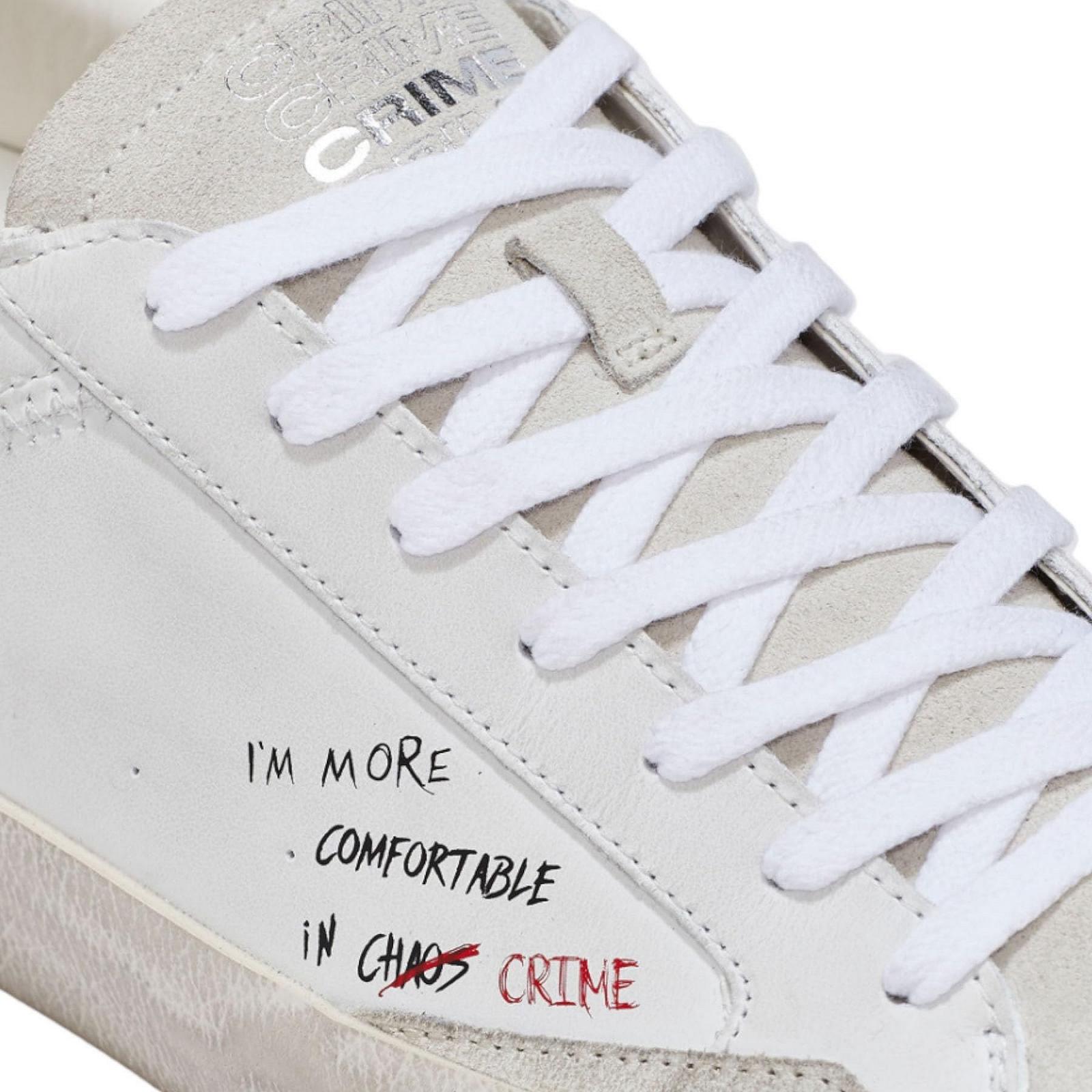 Кроссовки Crime London Distressed U25CR02 16001PP5.10 Белый / Черный, фото №5