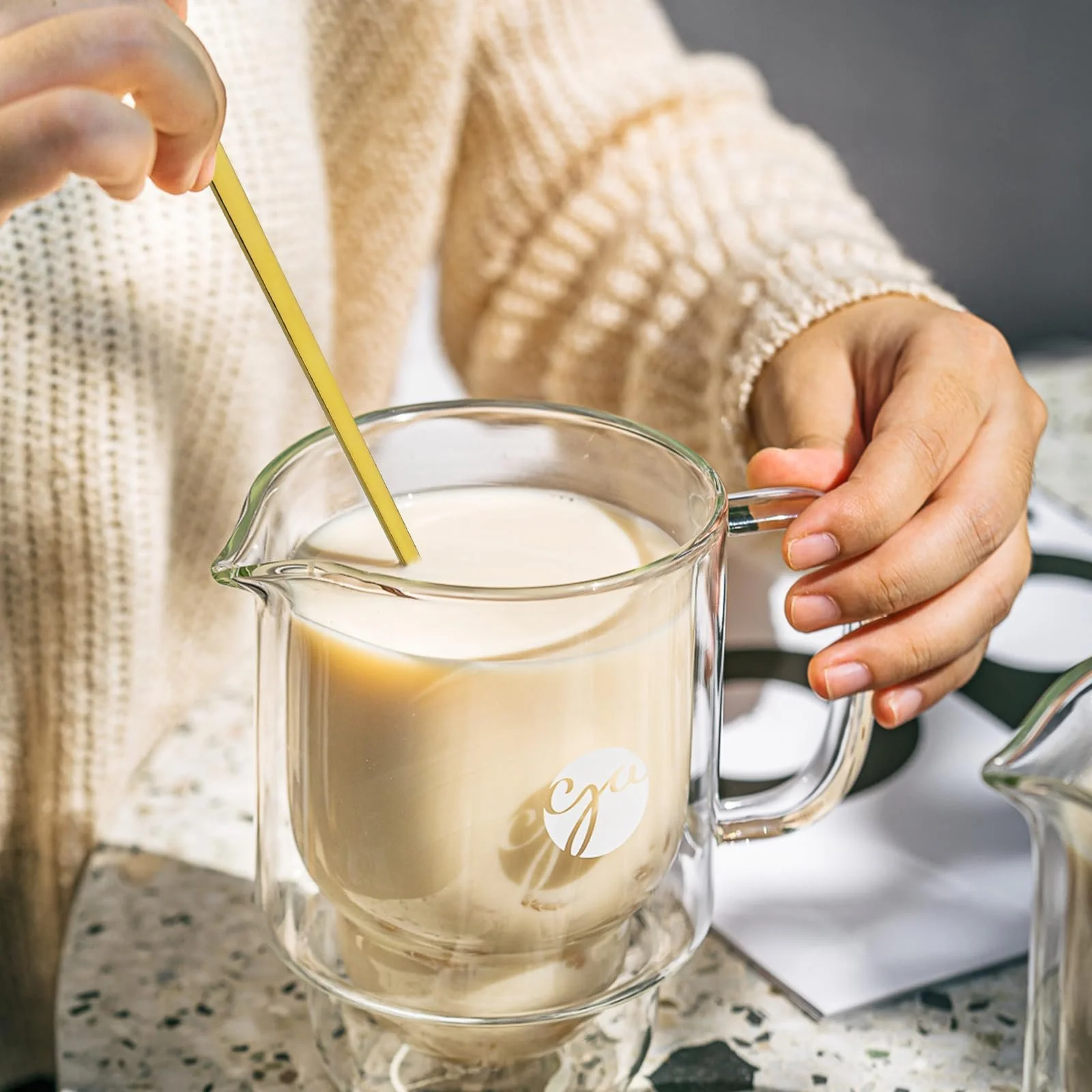 Набір ложок Golden з нержавіючої сталі, 4 шт, 17 см, з довгою ручкою, для змішування кави, чаю, десертів, фото №5 Набір ложок Golden з нержавіючої сталі, 4 шт, 17 см, з довгою ручкою, для змішування кави, чаю, десертів, фото №5