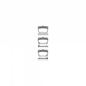 Комплект гальмівних колодок, дискове гальмо TRISCAN 8110 13025 для TOYOTA задня вісь - Фото 1