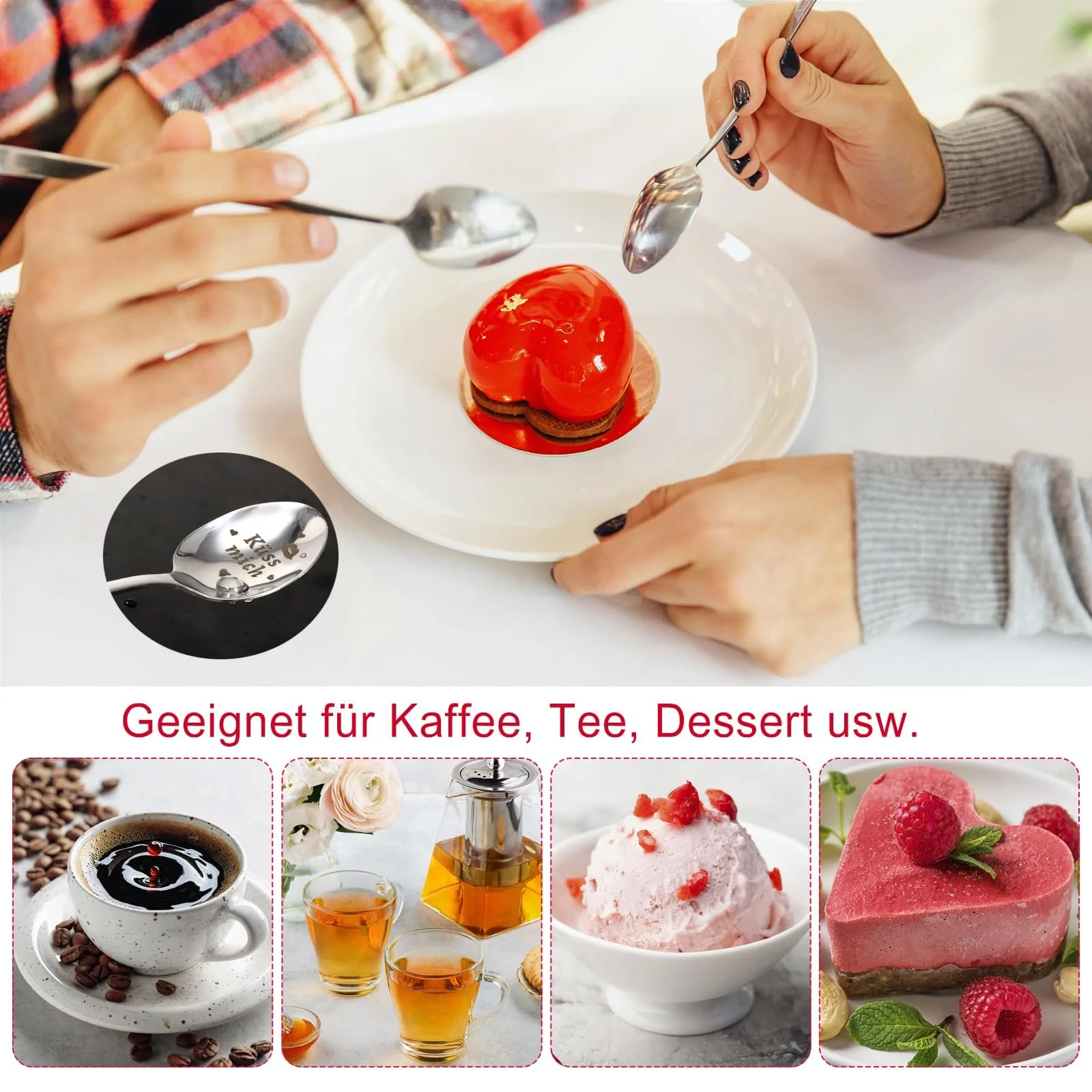 Ложка HOWAF "Я люблю тебе" з гравіюванням, фото №5