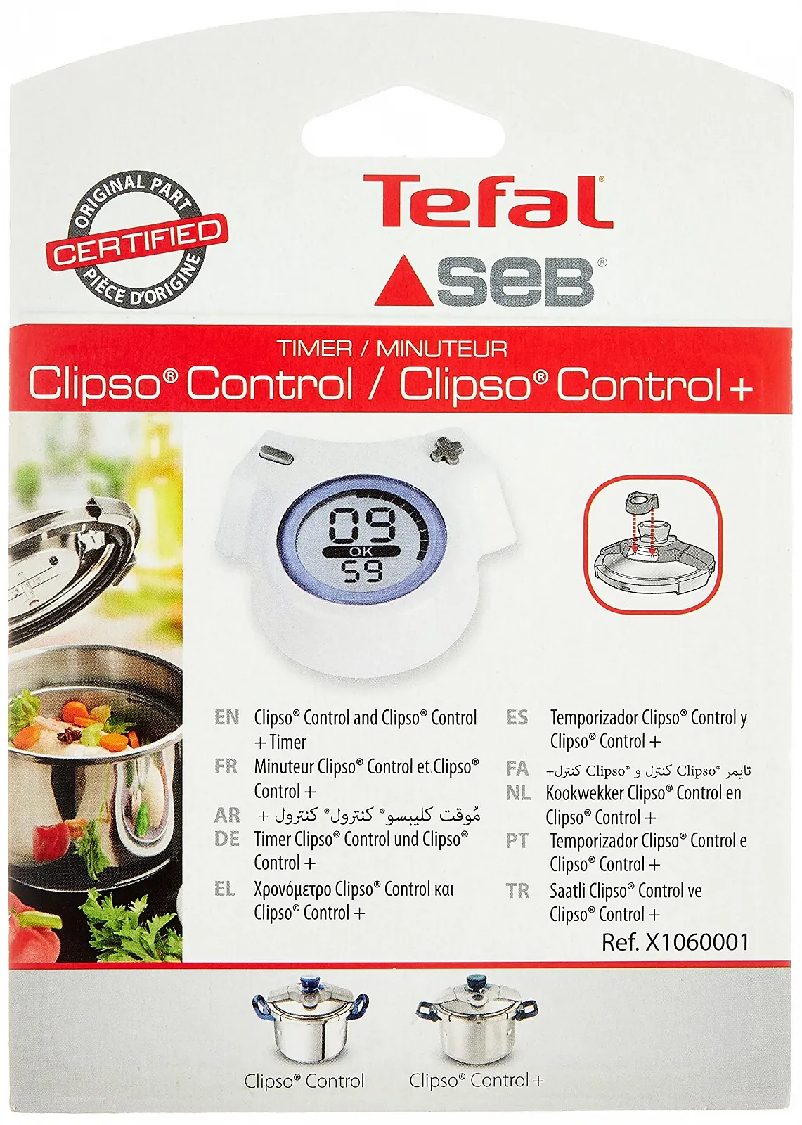 Таймер SEB Clipso Control X1060001 Круглый, фото №3