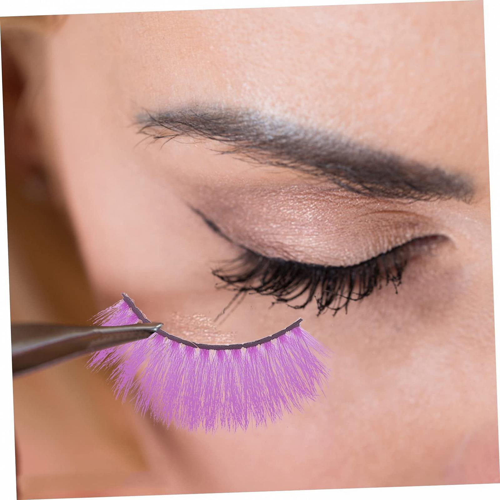 Накладні вії Healeved 20 пар, кольорові, рожеві, фото №3