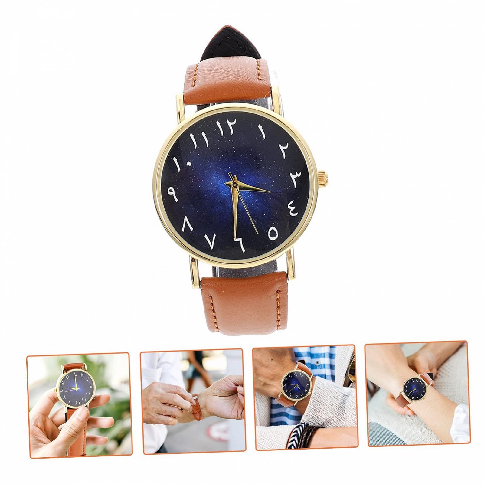 Часы WRITWAA Кожаные Наручные Часы Черный, фото №2