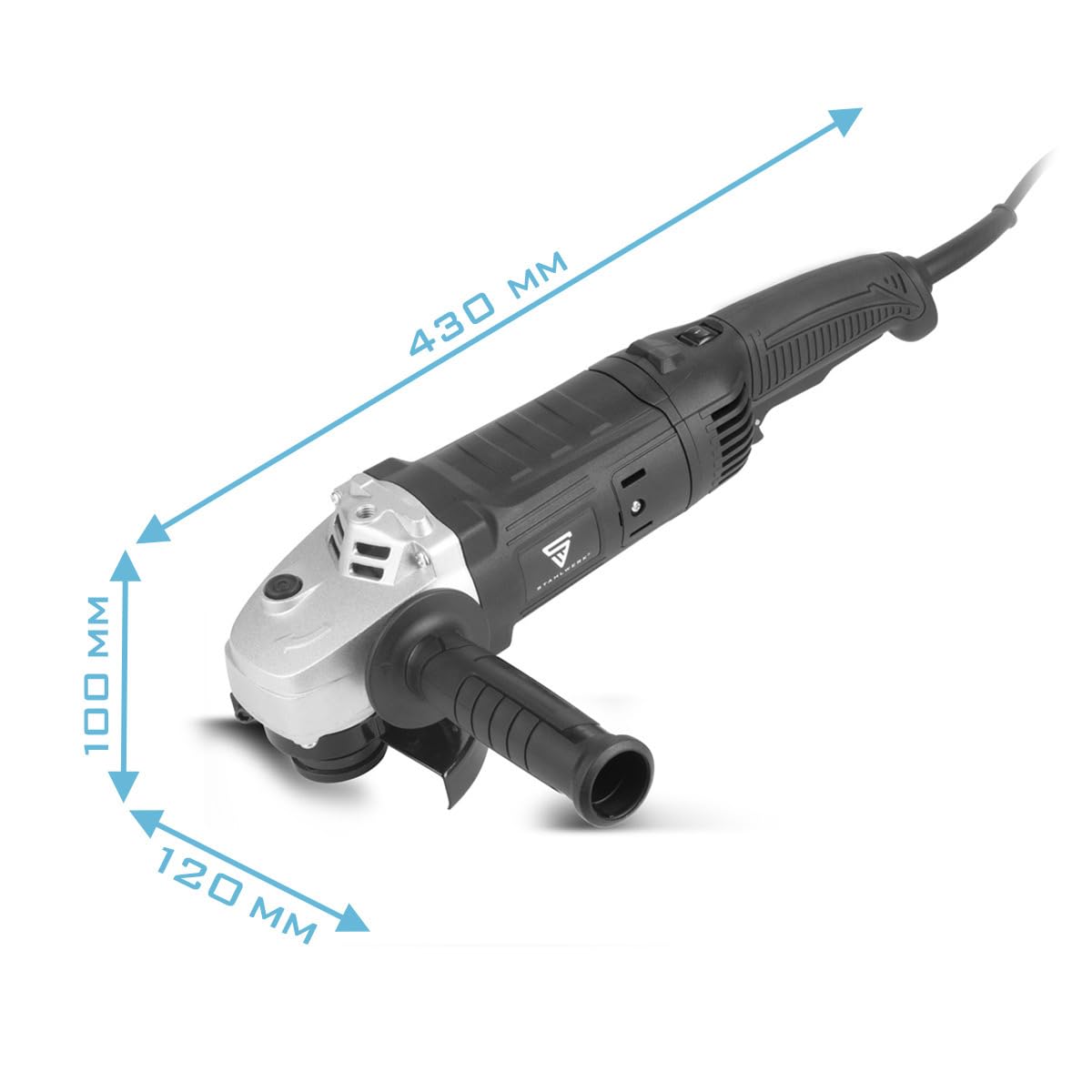 Кутова шліфувальна машина STAHLWERK WS-1400 ST 1,400 Вт 2,800-9,500 об/хв 125 мм електрична, фото №7 Кутова шліфувальна машина STAHLWERK WS-1400 ST 1,400 Вт 2,800-9,500 об/хв 125 мм електрична, фото №7
