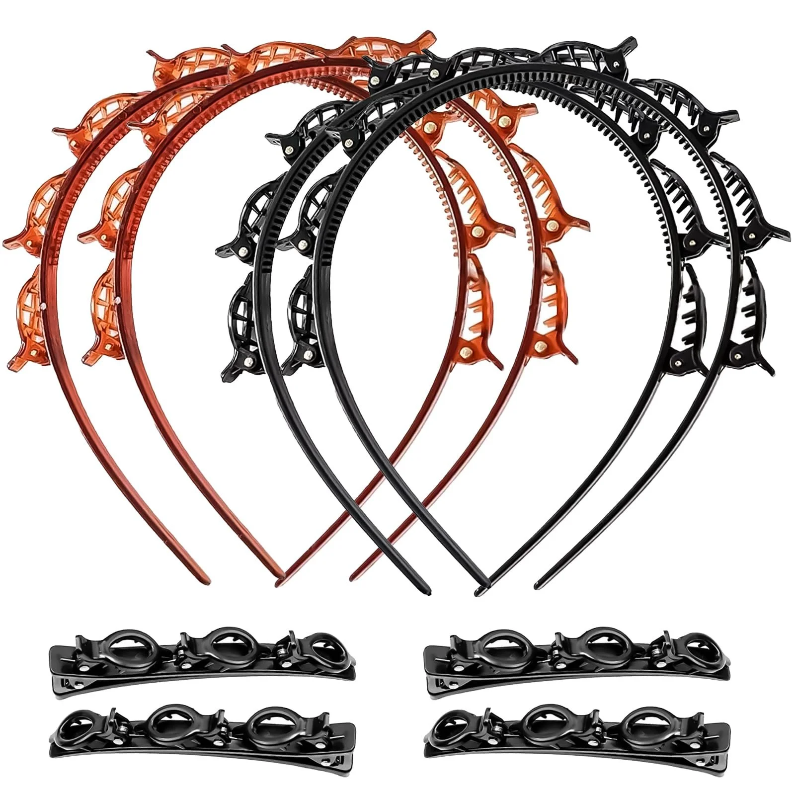 Обруч Клипсы Набор 8 штук, фото №1