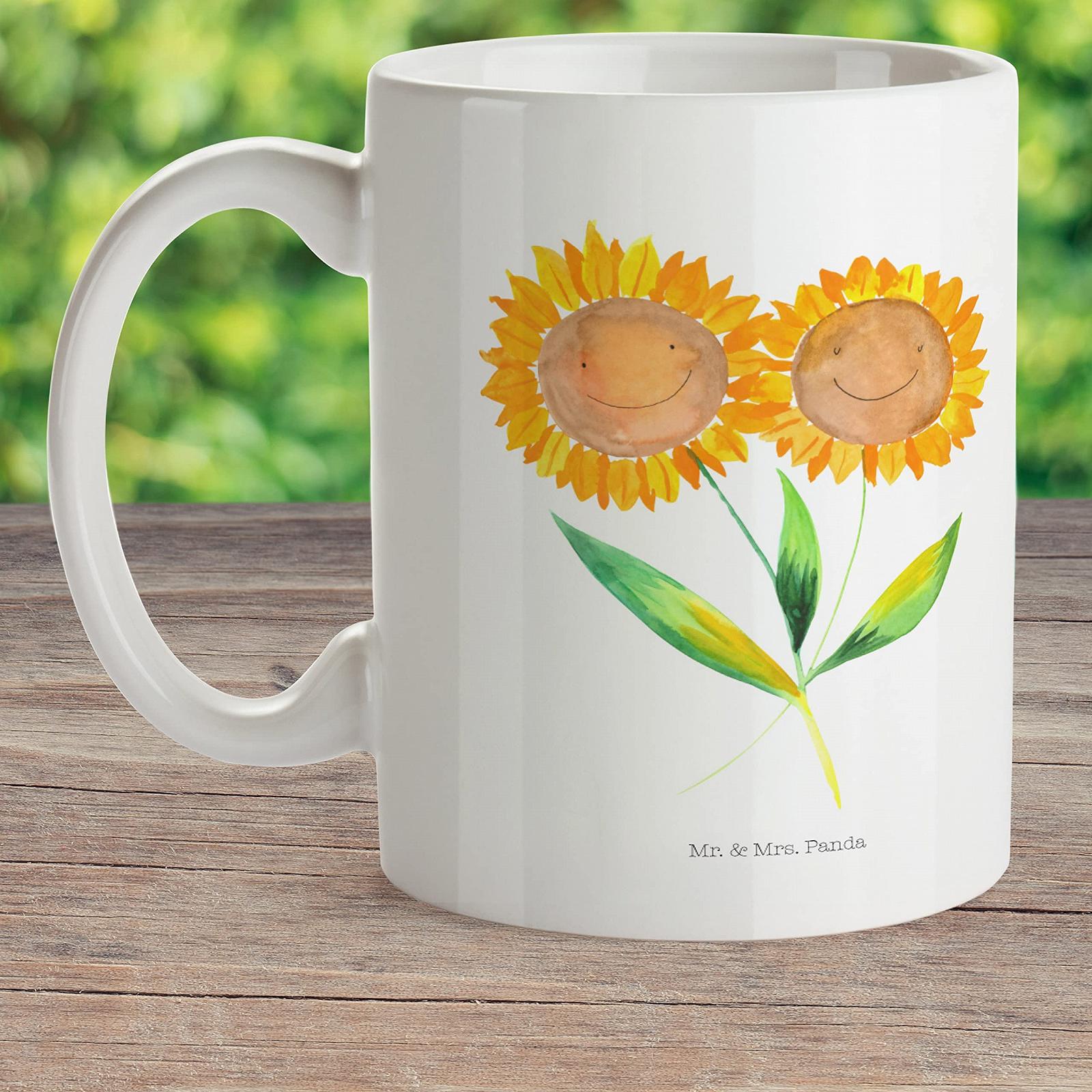 Детская чашка Mr. & Mrs. Panda Цветок Подсолнух - Сад, Любимый человек, Детская чашка непротекаемая, Детская кружка из нержавеющей стали, фото №2