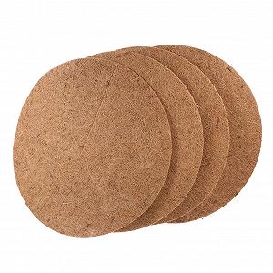 Кільця з кокосового волокна для кашпо HEMOTON Набір 4 шт. Мульчувальні декоративні - Фото 1