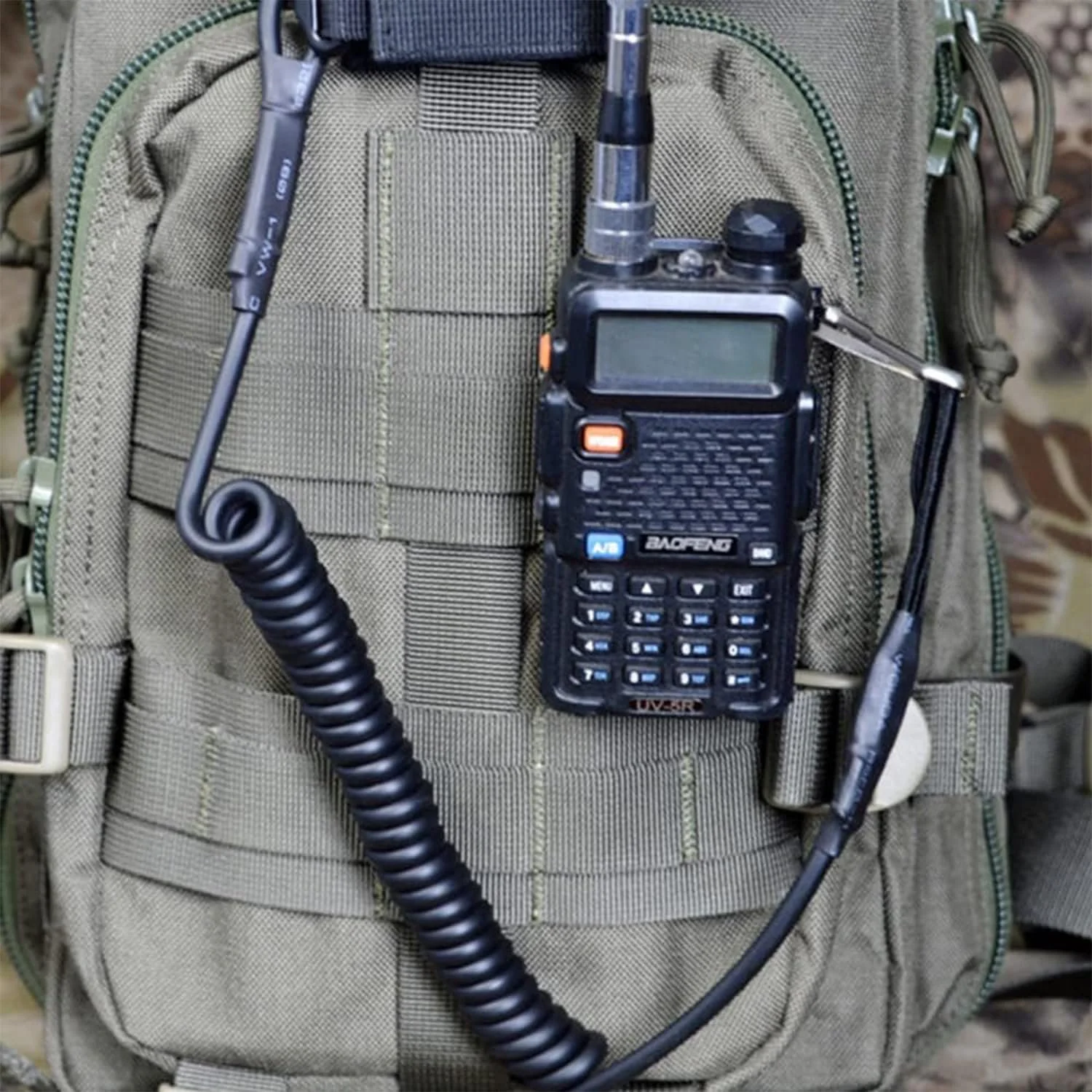 Брелок ZDNT Спіральний, 2шт, тактичний, паракордовий ремінець, еластична мотузка, чорний, фото №6