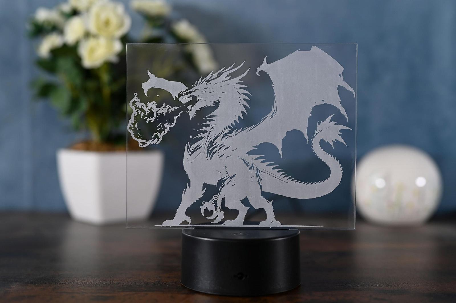 Настольная лампа Magic Dragon LED Art Deco Черная, фото №7